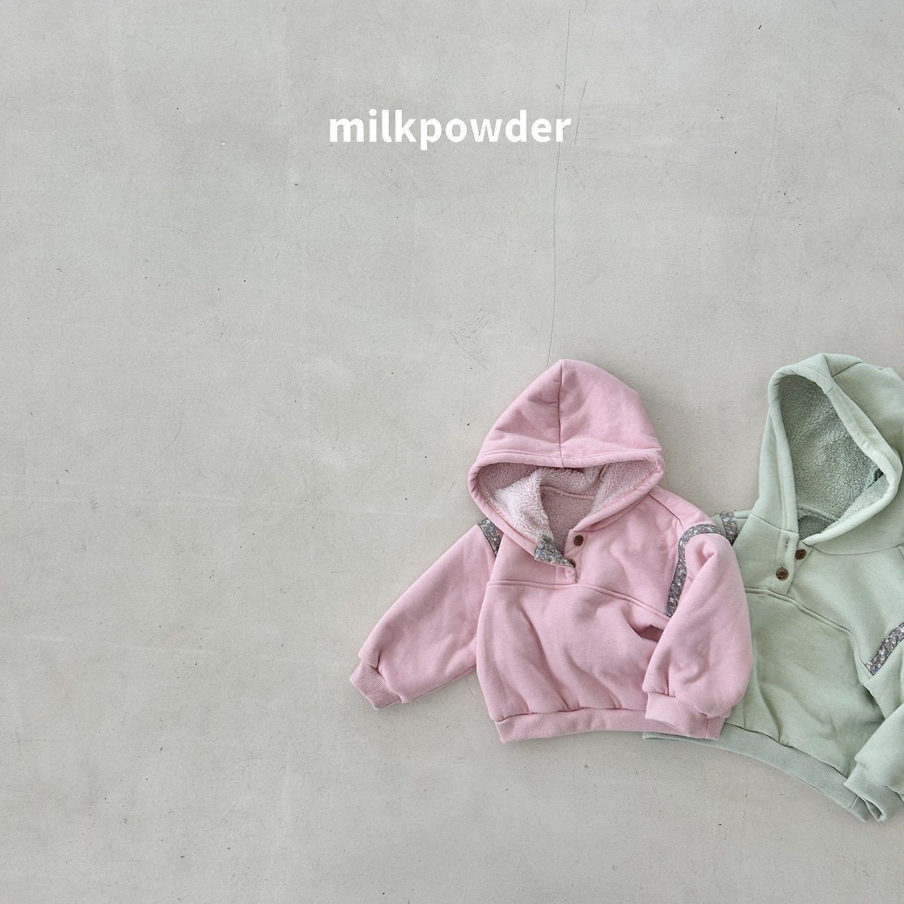 ミルクパウダー / milkpowder / メロナフードT / 韓国子供服 / キッズ / 26winter〖取寄〗*XS~JS*