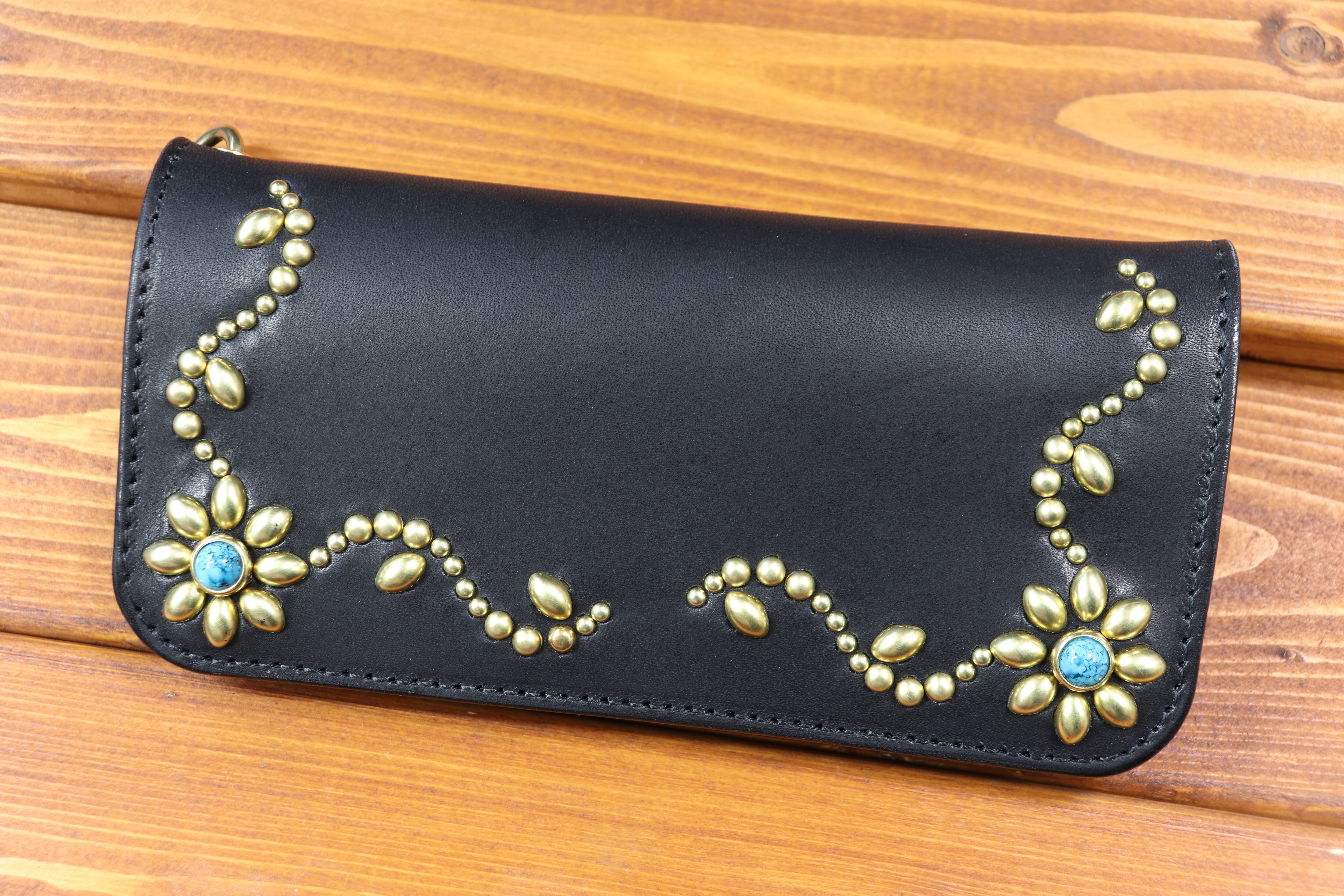 ☆ ハンドメイド 　スタッズロングウォレット　☆　CONDORU　☆ condoru