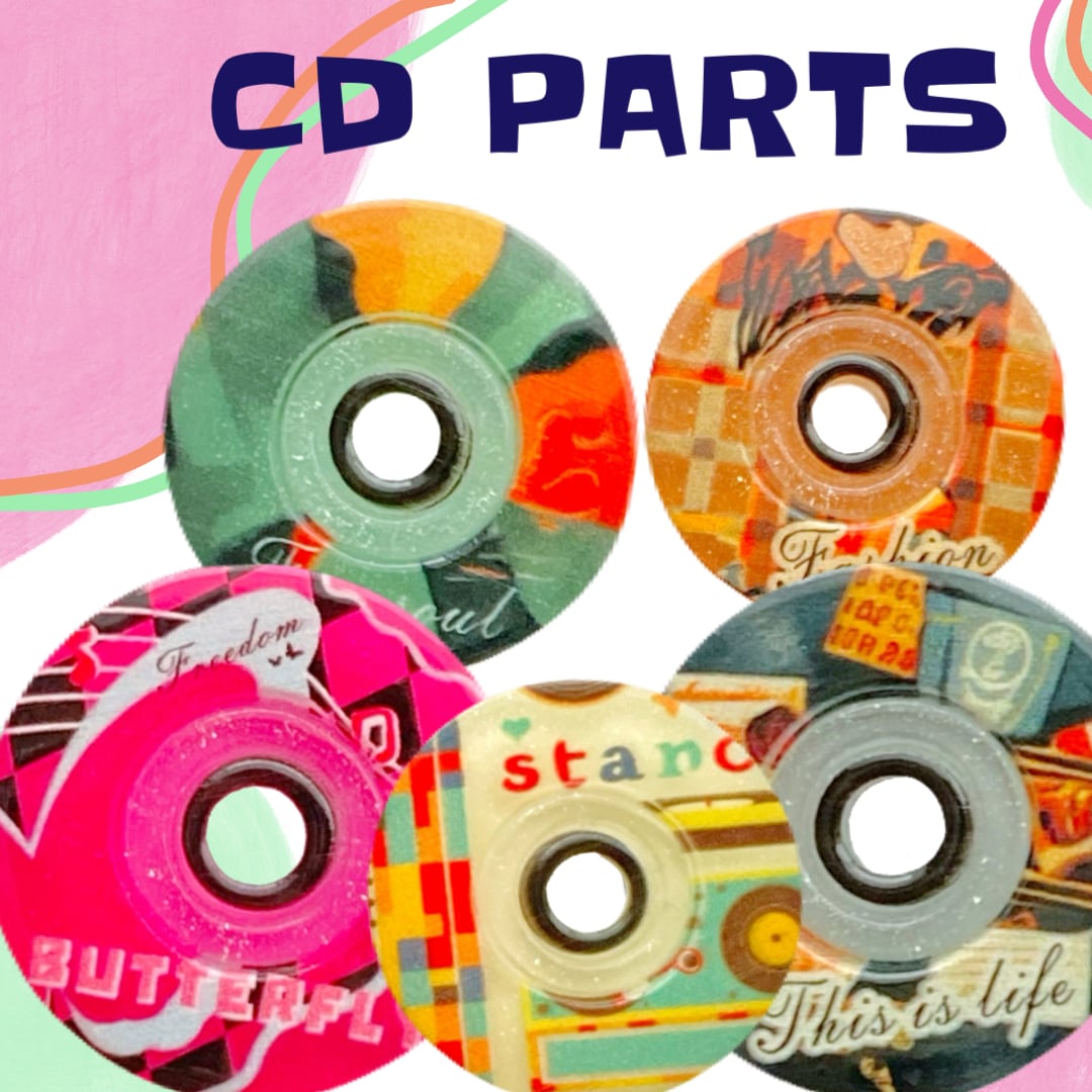 懐かし CD風 パーツ 5個