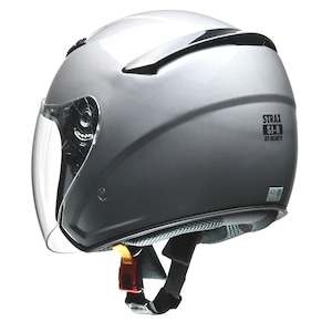 【公式】STRAX SJ-8　ジェットヘルメット　シルバー