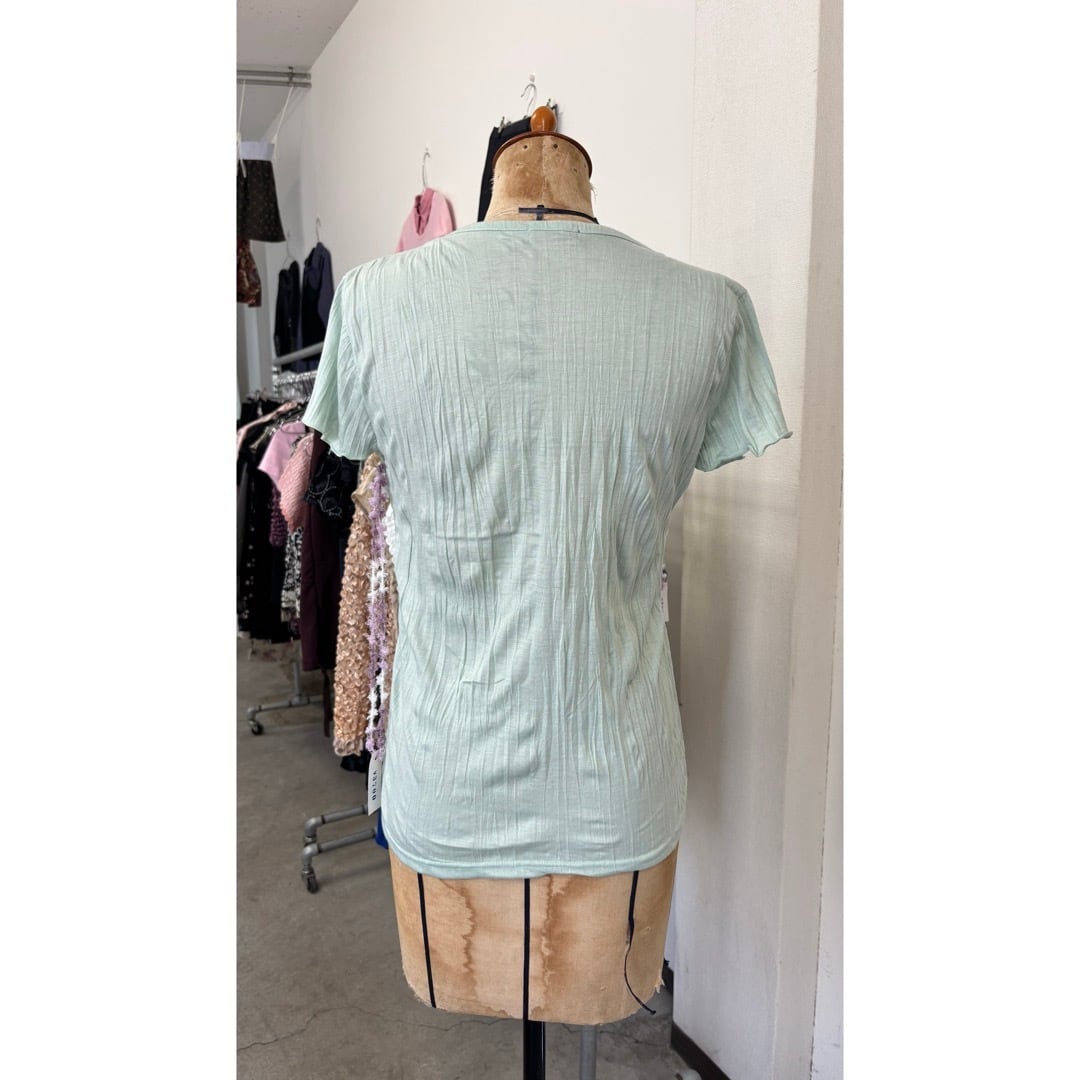 tops / レース 花柄 ミントグリーン トップス #c19 | KAU