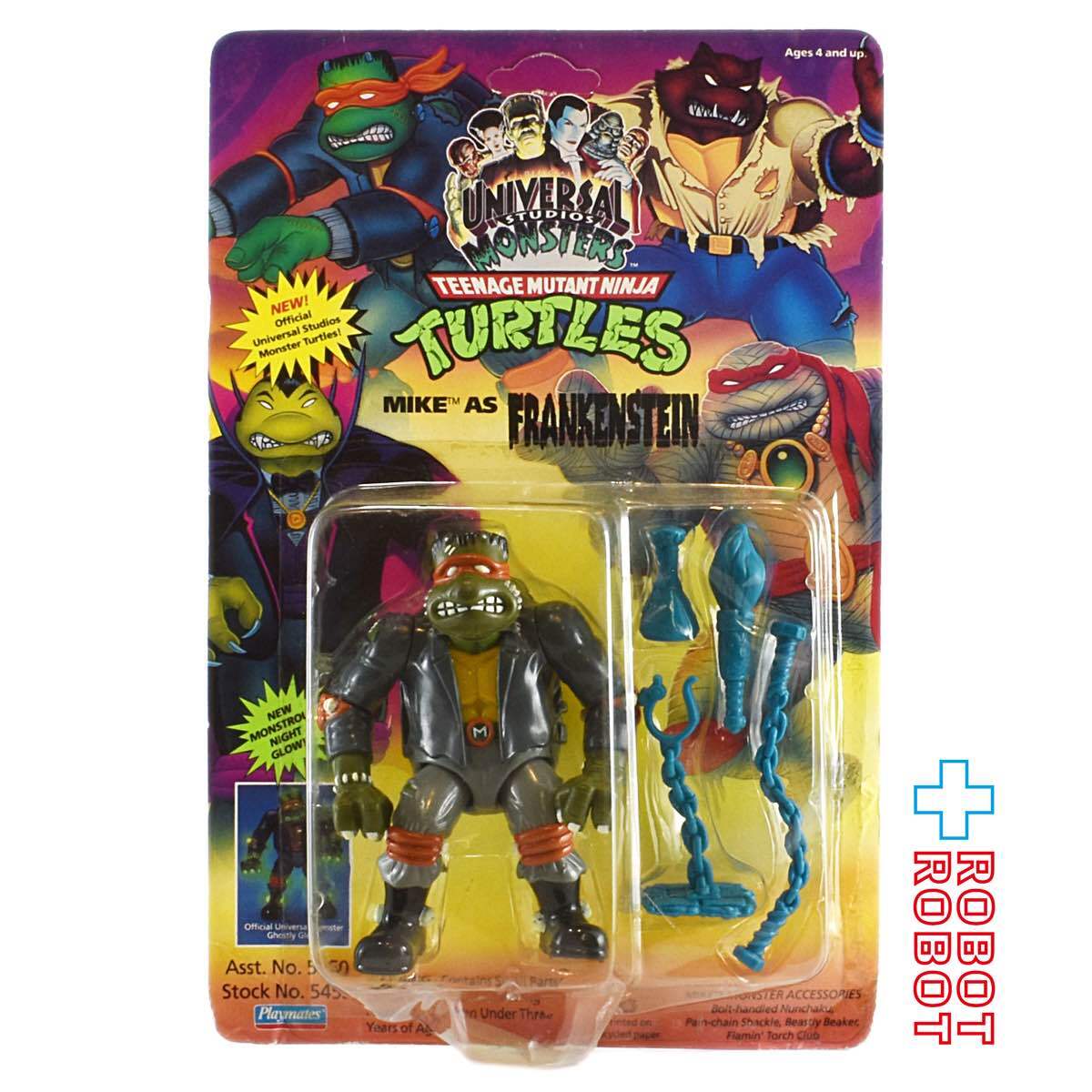 Vintage Playmates TMNT Mike as Frankenstein 1993 Universal タカラ