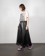Fake Leather Long SkirtーHand Knit＆Used Clothingー2023 SS