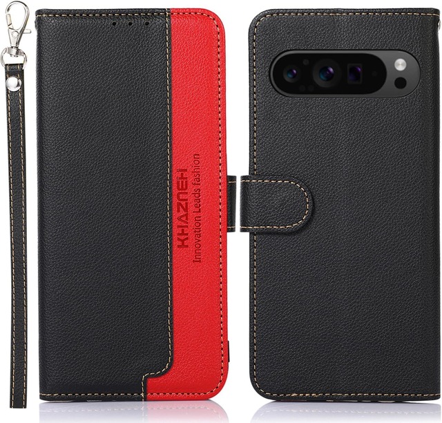 FOR Google Pixel 11/11 Pro ケース 手帳型 For グーグル ピクセル11 プロ 手帳 ケース 耐衝撃 ストラップ付き [RFIDブロッキング] カード収納 横置きスタンド機能 高級PUレザー マグネット開閉式 便利 人気 おしゃれ カードポケット 財布型携帯 ケース ブラック Rureu