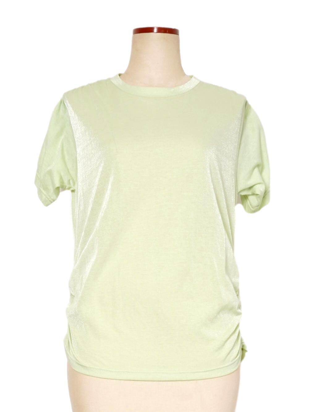 See-through Gathered T-shirt | PEIEN ONLINE STORE