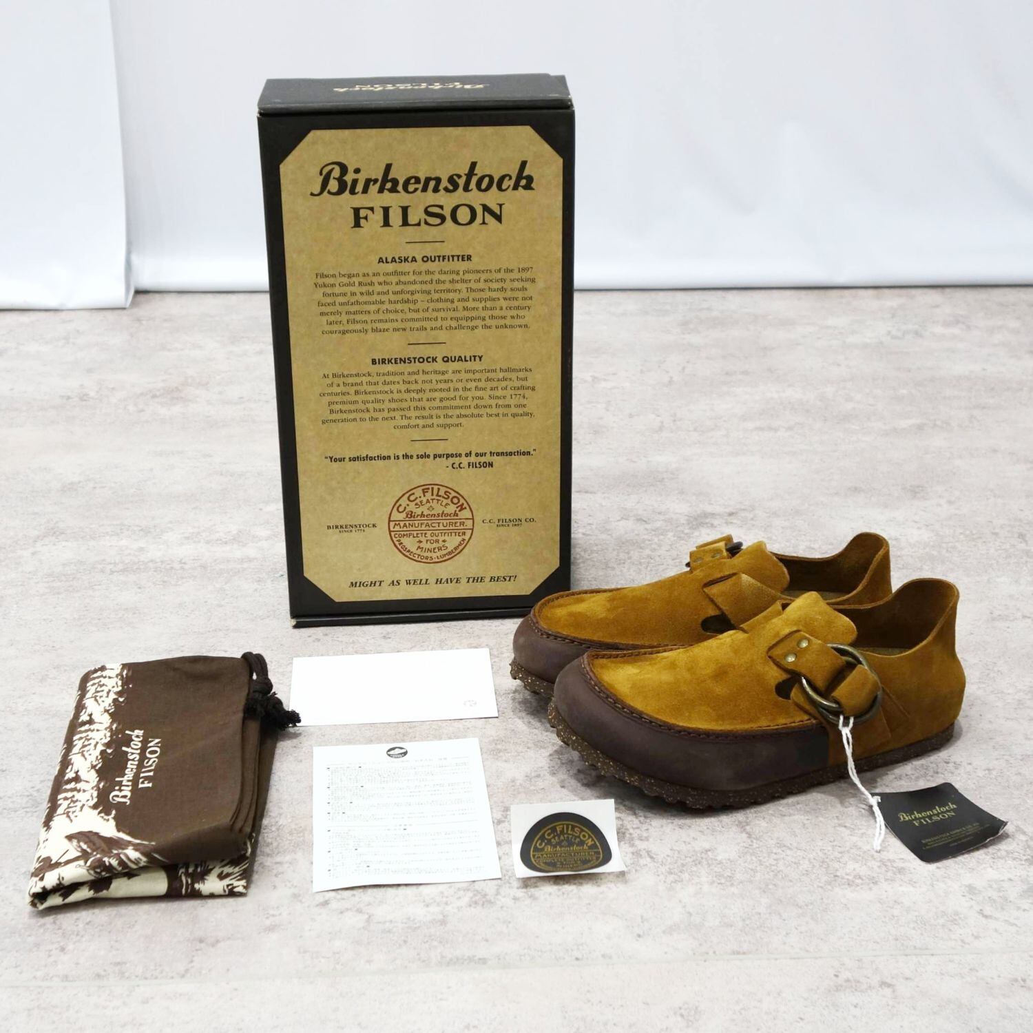 未使用 ビルケンシュトック BIRKENSTOCK FILSON フィルソン コラボ London Moccasin ロンドン モカシン UK7 26cm 未使用 ビルケンシュトック BIRKENSTOCK FILSON フィルソン コラボ