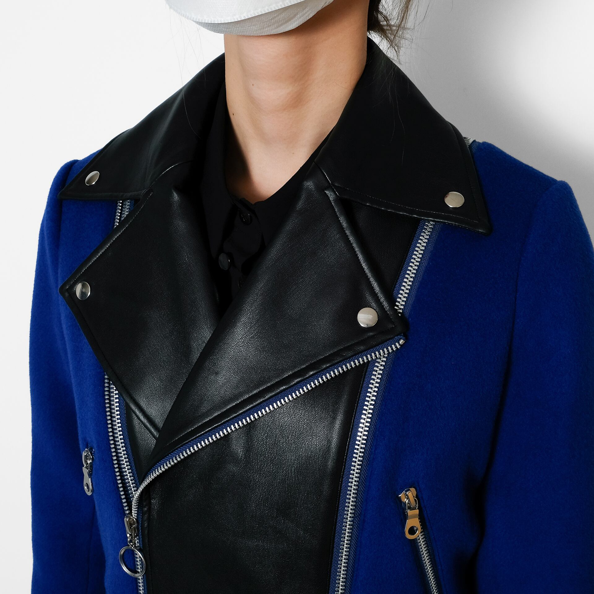 モジュラーカラーライダースジャケット Modular Collar Rider Jacket