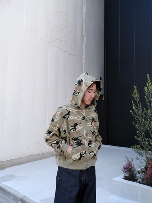 【BIO】DANCING CAMOUFLAGE ZIP HOODIE