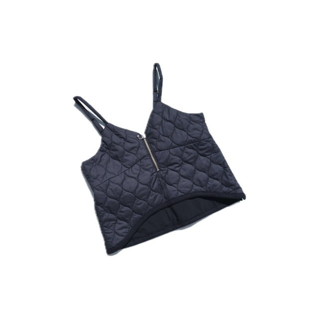 【Fumiku】Curve Quilt Bustier (Ink Black)