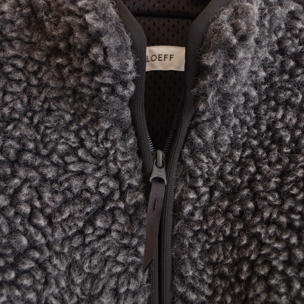 LOEFF  Boa Zip Blouson DK.Gray