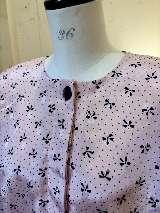 80's ribbon pink dress