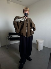 【受注予約:11月下旬入荷予定】バルーンシルエットジップBZ/オリーブ