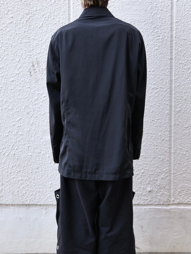 【armani collezioni】nylon fly front half coat