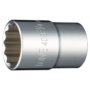 【数量限り】トネ(TONE) ソケット(12角) 4DB-24 差込角12.7mm(1/2) 二面幅3/4inch インチ