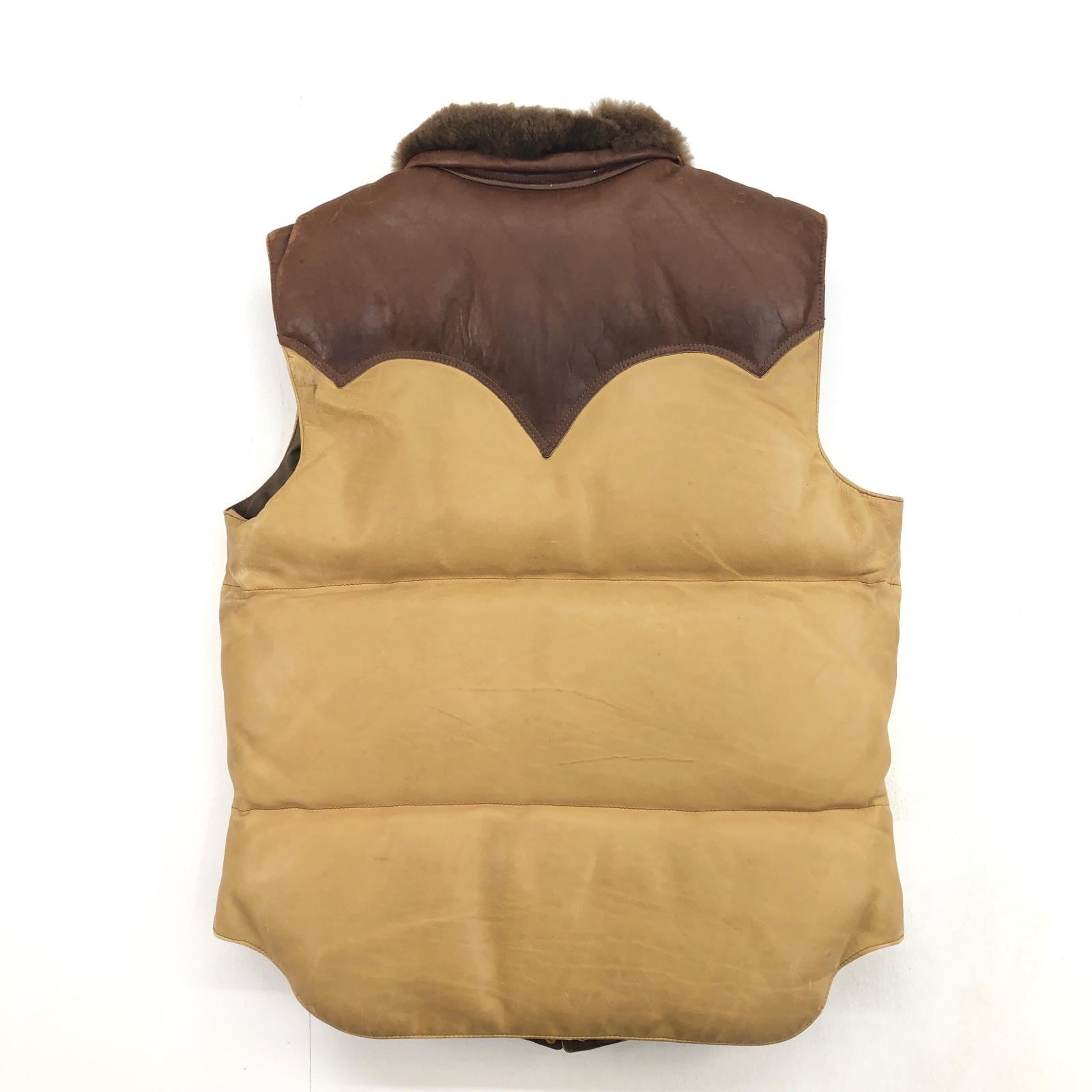 ROCKY MOUNTAIN ロッキーマウンテン 70年代 LDV LEATHER DOWN VEST