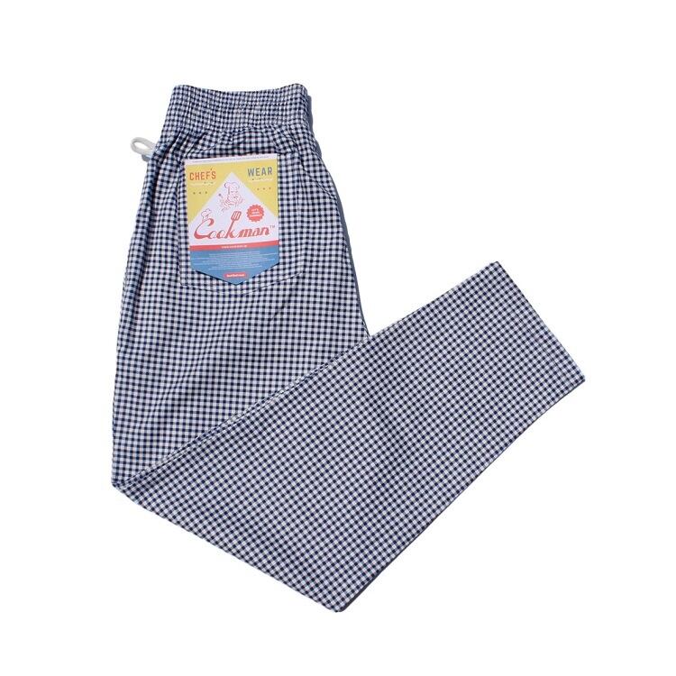 COOKMAN (クックマン) Chef Pants Gingham (シェフパンツ ギンガム) ネイビー 231-83832