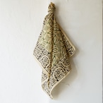 インドの草木染ブロックプリントバンダナ【47】