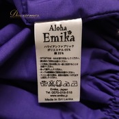 フラダンス 衣装 Aloha Emika アロハエミカ ツーピース セットアップ 上下セット パープル系 紫 無地 シンプル ハワイアン アロハ フラ ダンス レッスン 練習 ハワイアンダンス シングル スカート フレア 華やか 鮮やか かわいい おしゃれ 上品 大人っぽい 練習着 レッスンウェア