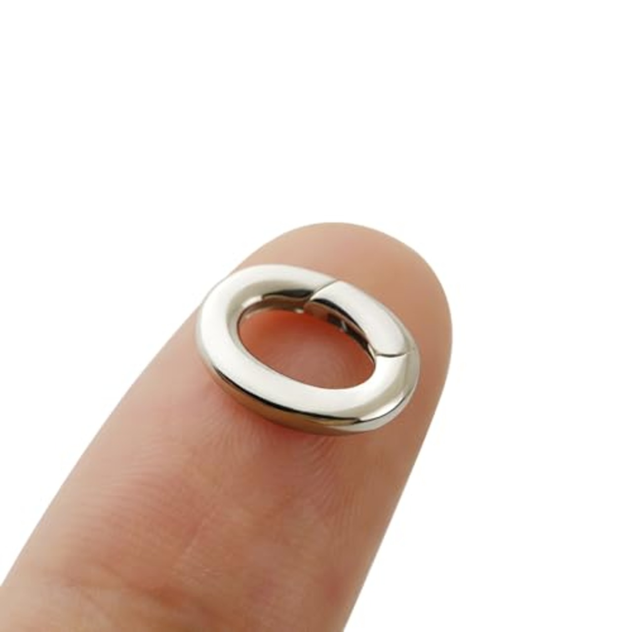 1個シルバー925 カラビナ サークル マルカン パーツ ハンドメイド DIY シルバー925製 銀 ネックレス ブレスレット アクセサリー (s)