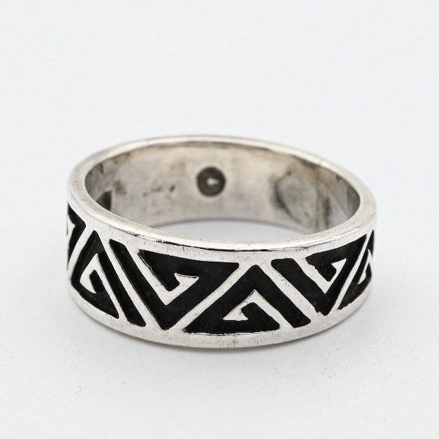 Aztec Design Navajo Band Ring #12.0 / USA