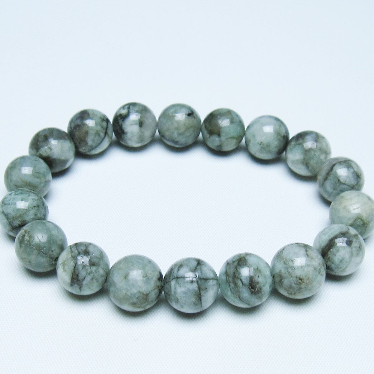 エメラルド ブレスレット 11mm 一点物 メール便可 [M便 1/10] 111-45998