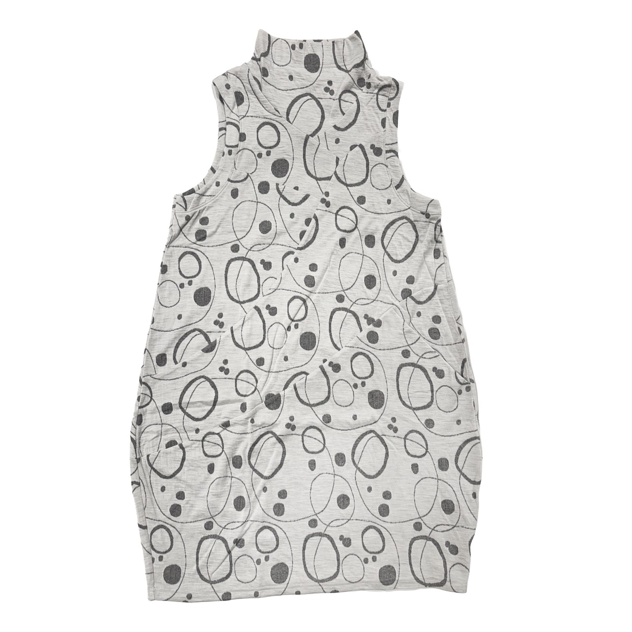 【最新作】水玉接結ジャガードチュニックベスト【260-7203】Polka Dot Jacquard Tunic Vest