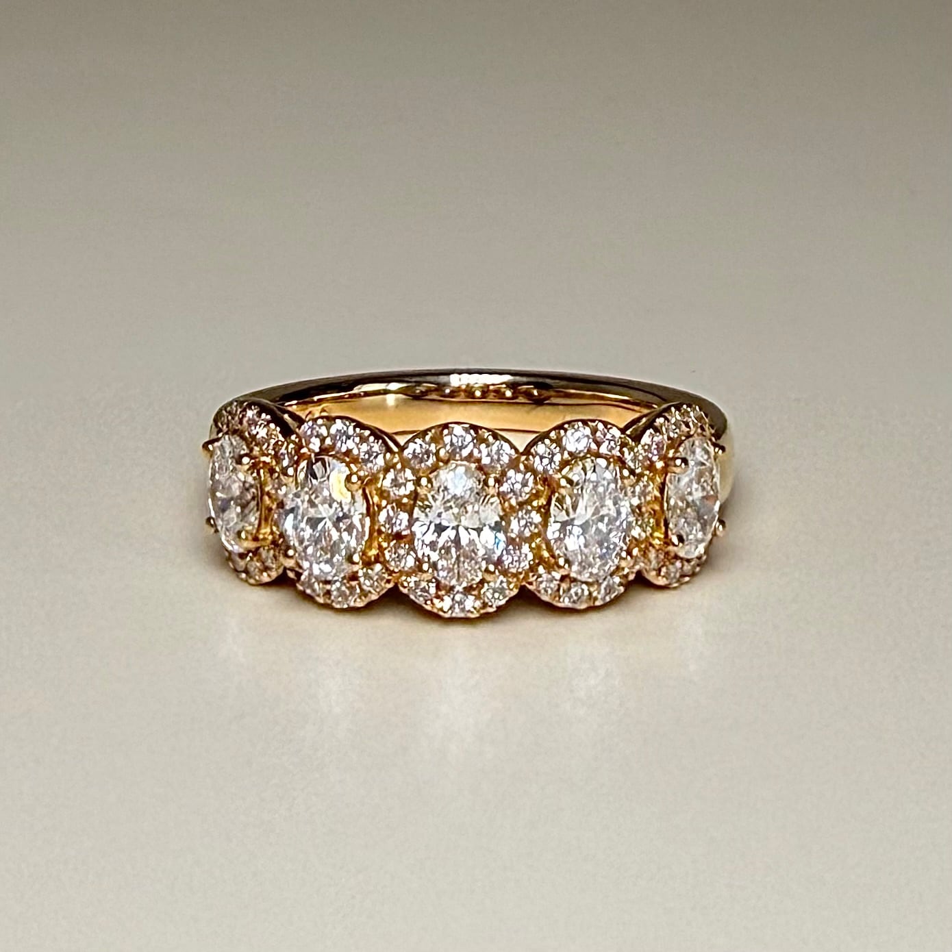 ダイヤモンド ハーフエタニティ リング 0.50ct K18イエローゴールド