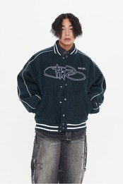 CASENTINO WOOL VARSITY JACKET_NAVY