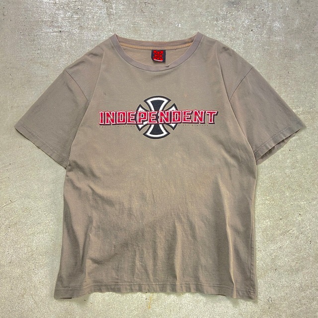 00年代 INDEPENDENT インディペンデント ロゴプリントTシャツ メンズL 