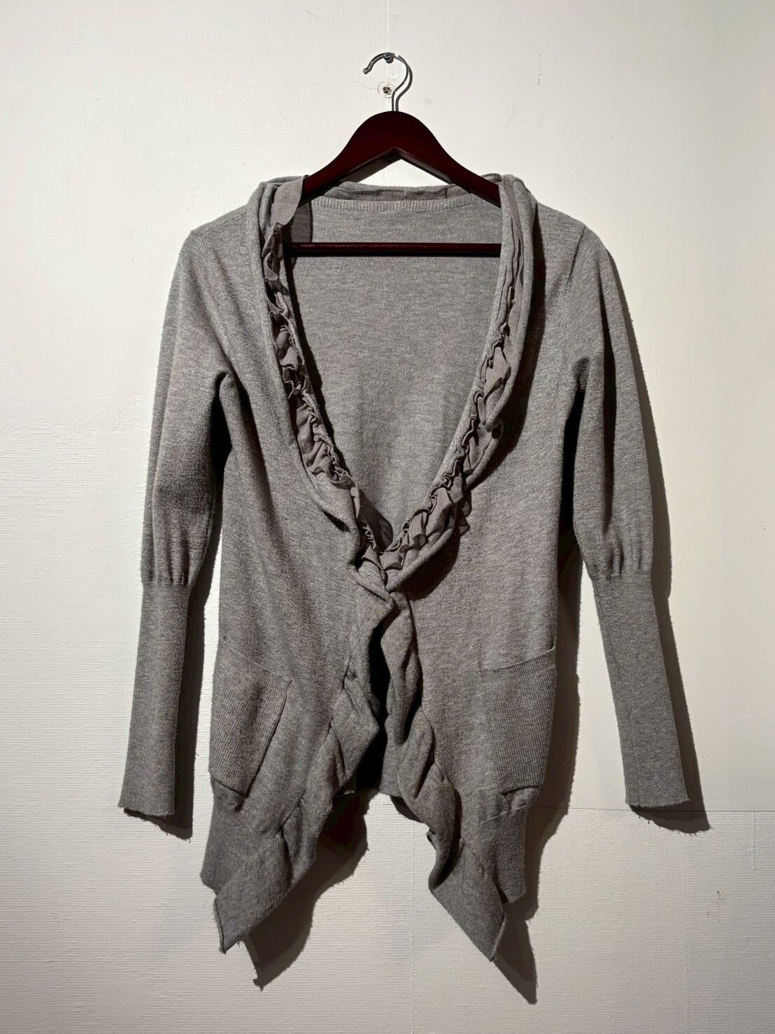 80s 〜 90s italy made GIANFRANCO FERRE charcoal gray mohair wool