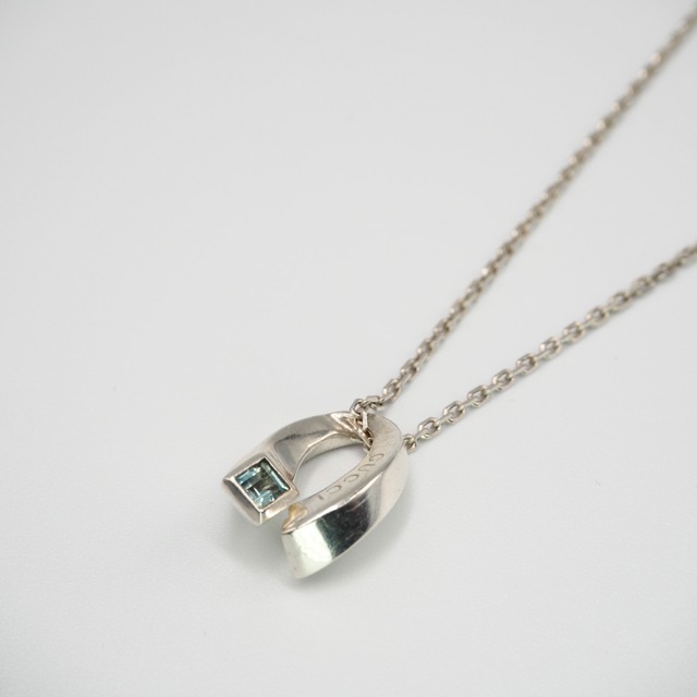 GUCCI ブルートパーズネックレス シルバー925 グッチ