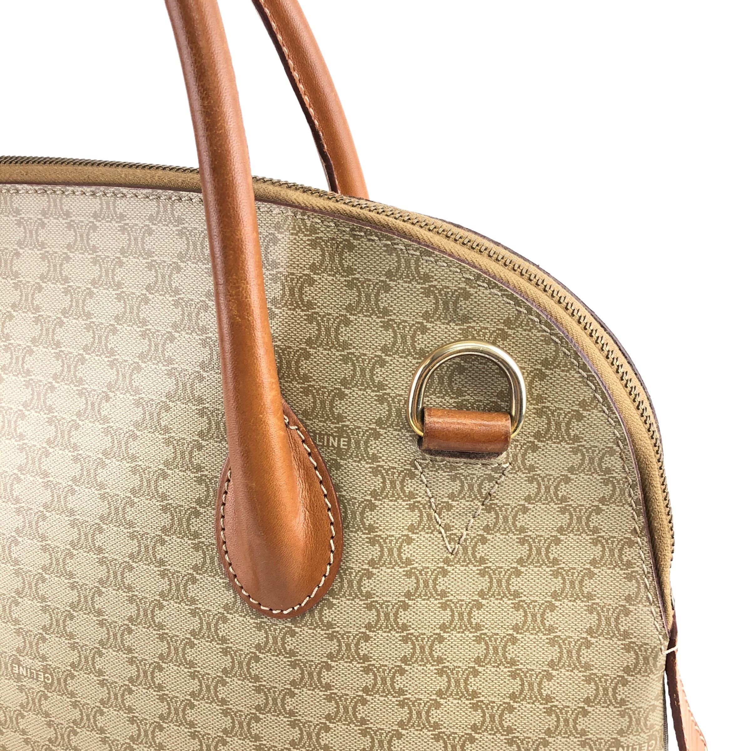 CELINE セリーヌ マカダム ブガッディ ショルダーバッグ ベージュ 2way