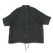 Roundabout S/S Band Collar Big Shirt BK