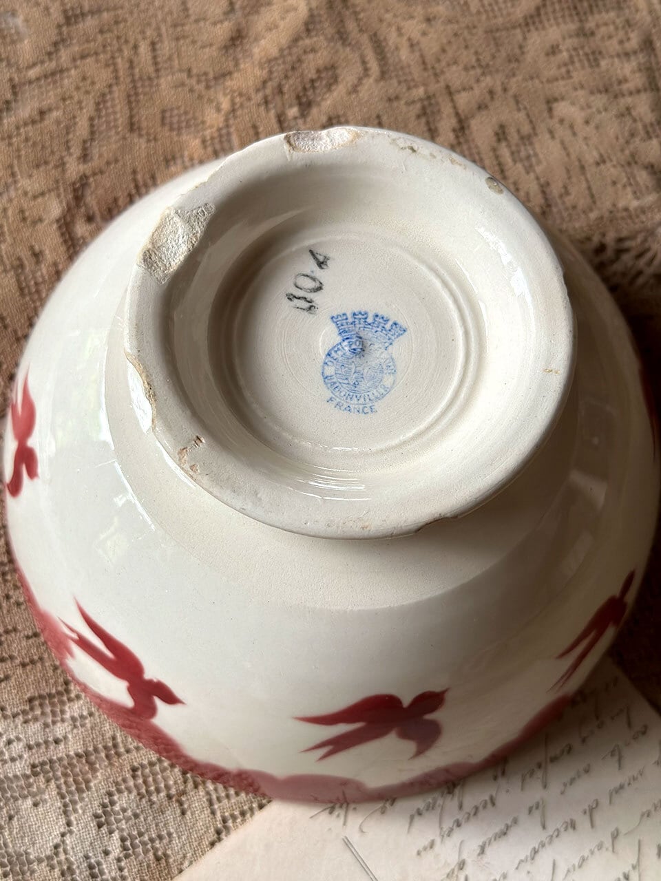 ツバメのカフェオレボウル | Brocante de La Cocotte （フランス