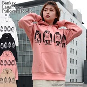 \SALE/◆バンクシー Laugh Now プルパーカー◆ ri-200119