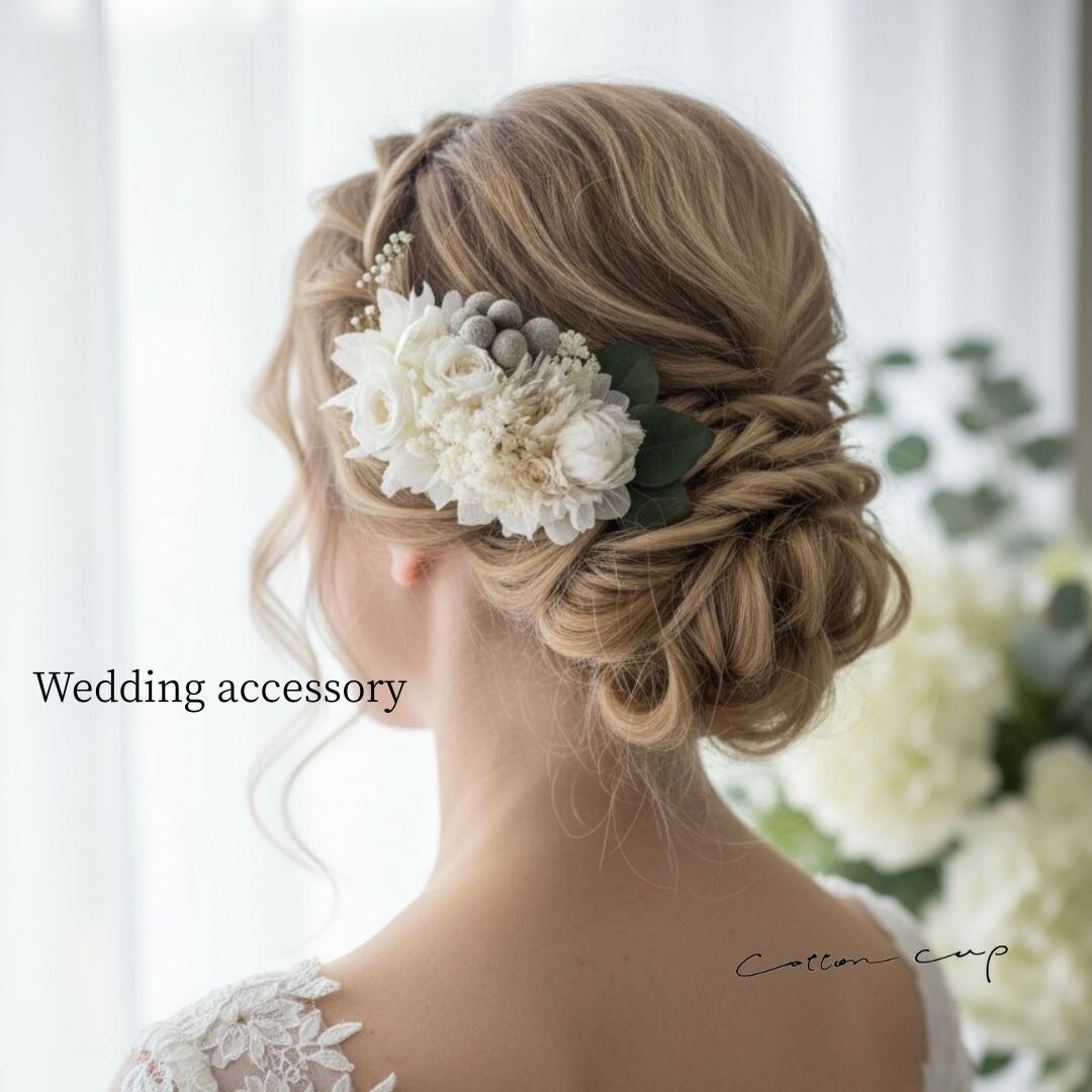 ヘアバレッタ ウエディング