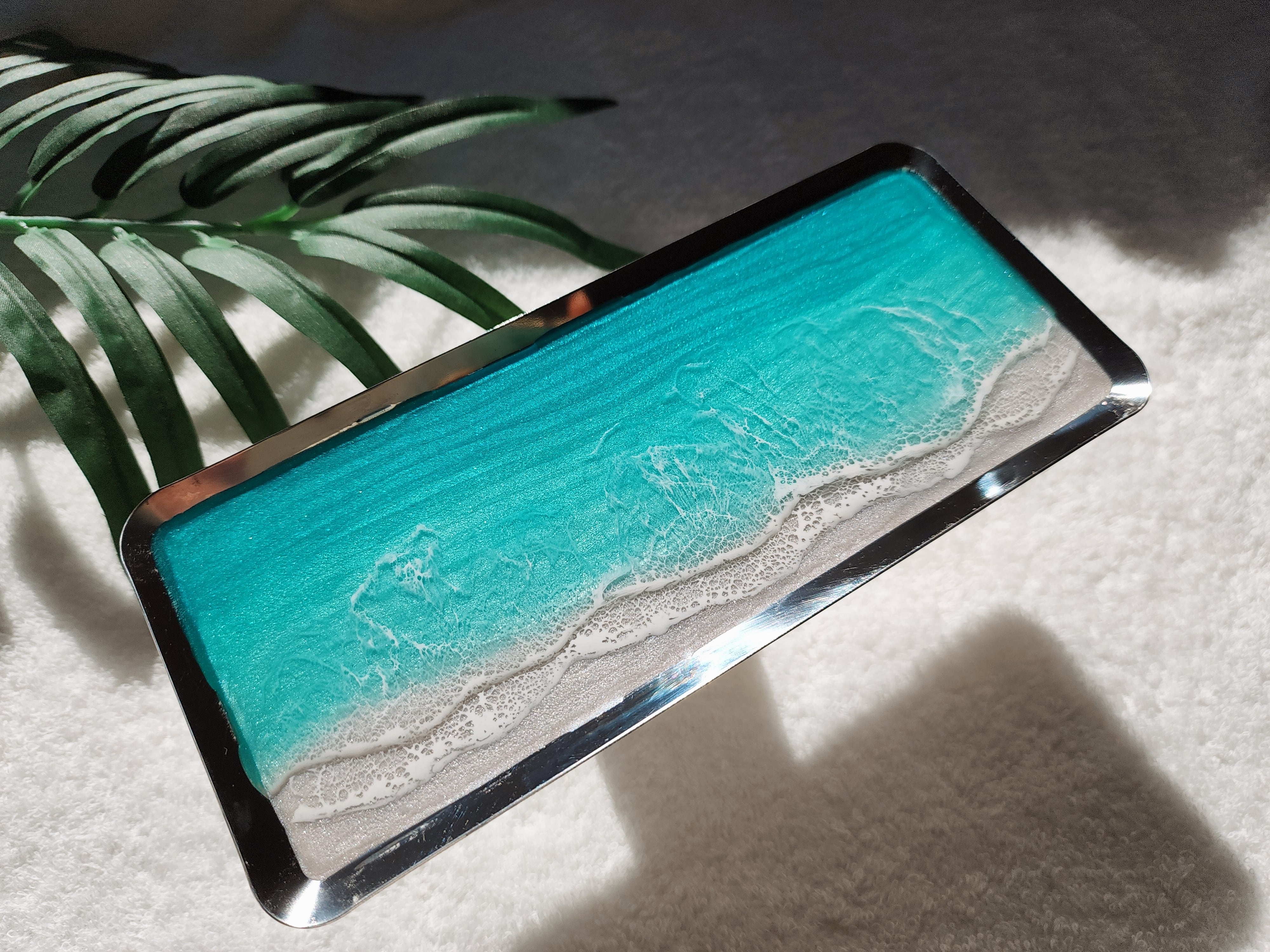 レジンアート キャッシュトレイ 海