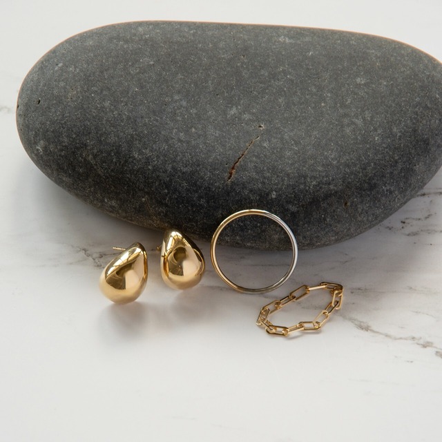 K18イエローゴールド/プラチナ ハーフカラーリング【MKP0026R1】