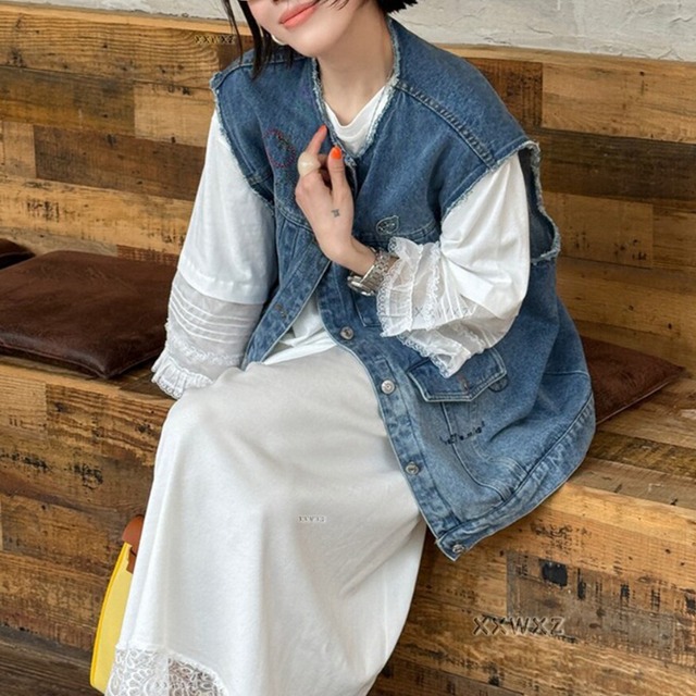 オーバーサイズ デニムベスト 3412911