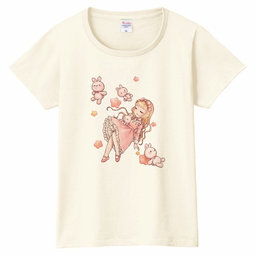 スリーピングロリィタちゃんTシャツ(レディース)アイボリー