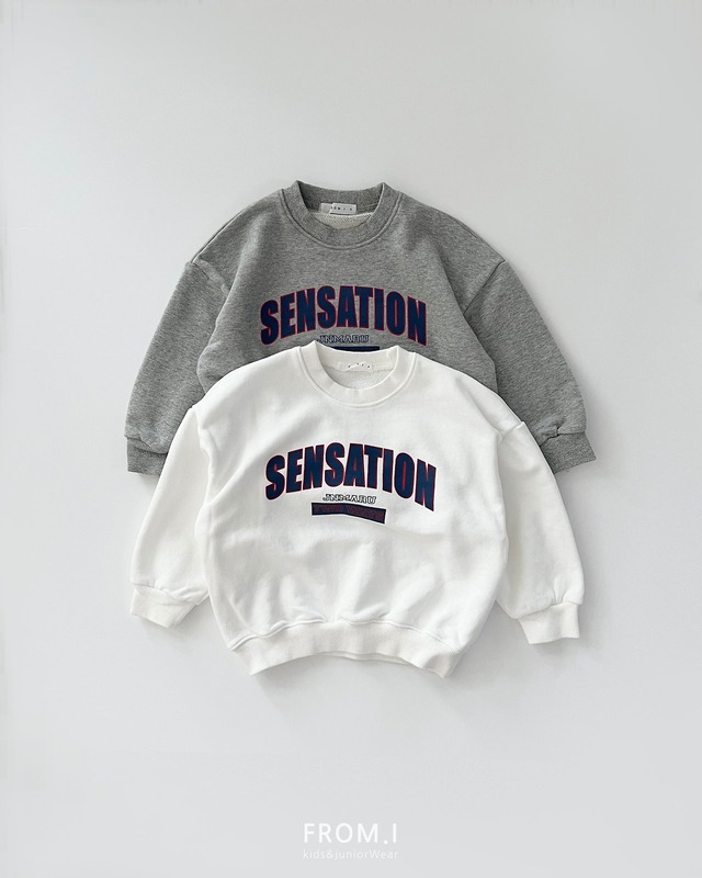 【取寄】from.i｜sensation sweatshirt｜センセーションスウェット｜S-JL｜kids&jr｜26 autumn
