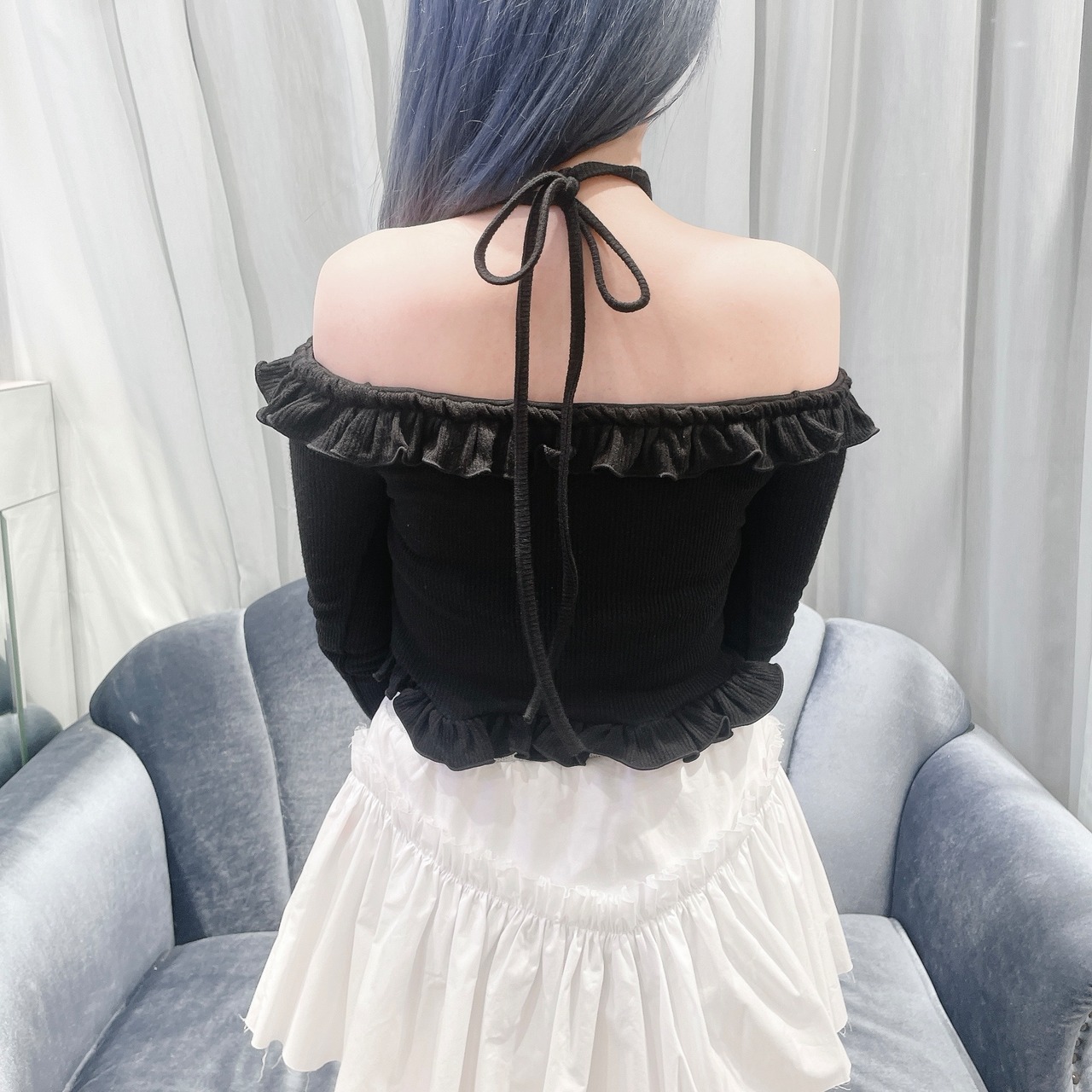 オフショルフリルトップス | lilLilly official webstore