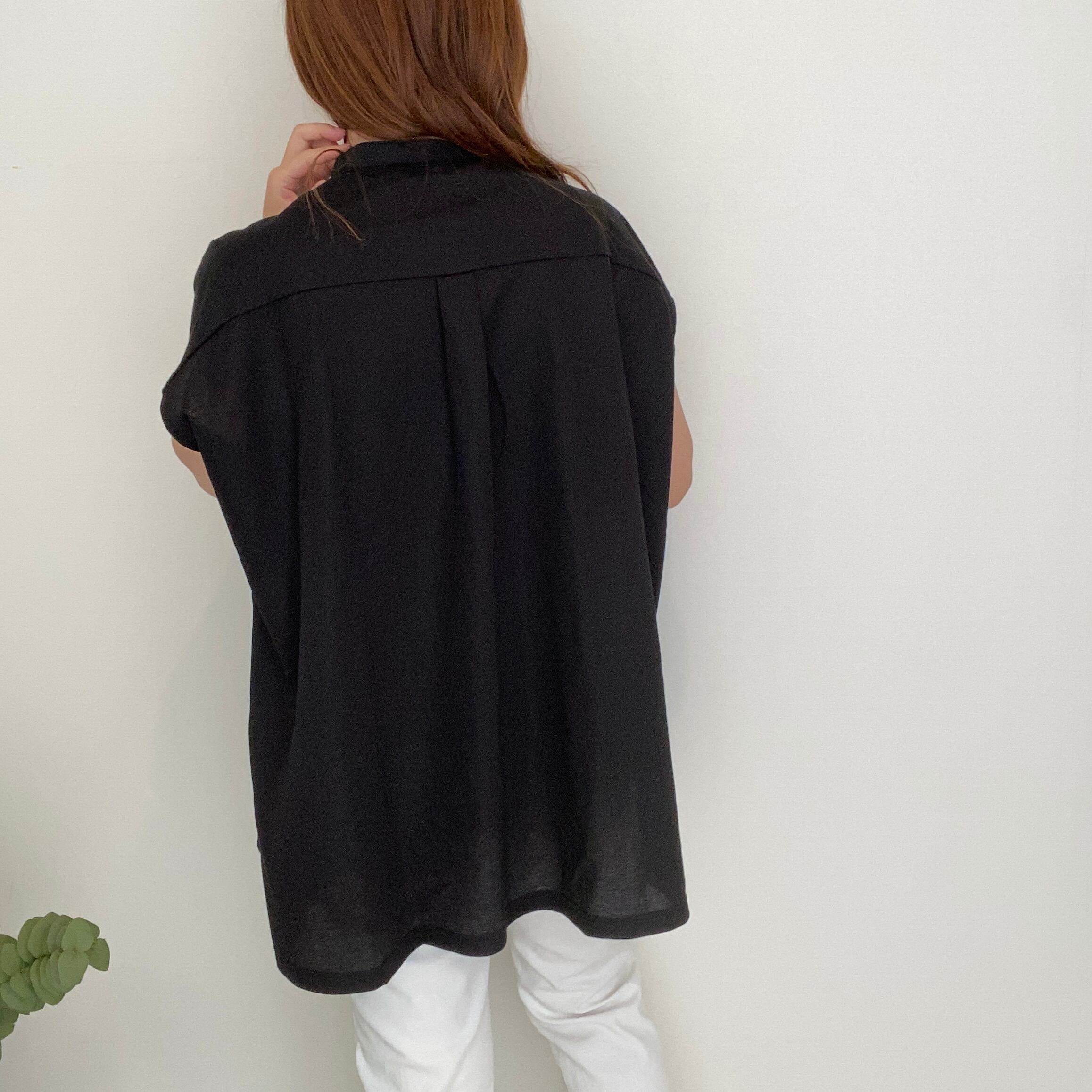 【SELECT】トリコットスタンドオーバーシャツ 45-0504