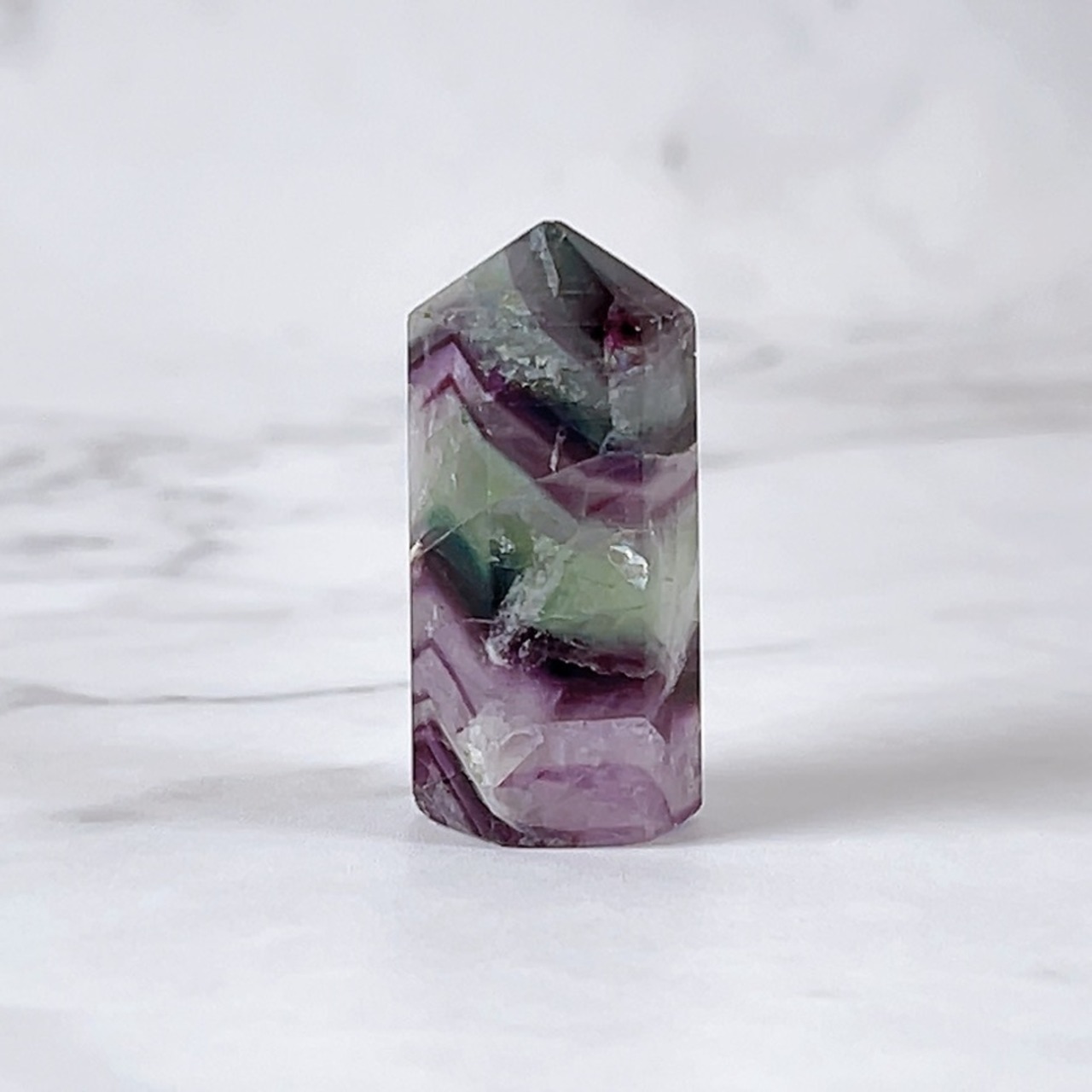 エンジェルフェザーフローライトミニタワー(グリーン&パープル)