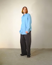 METHO - Single yoke shirt : faded blue