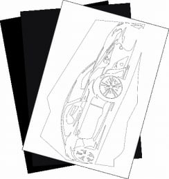 切り絵　4枚 4da0fe6216494057df101bfbe59801