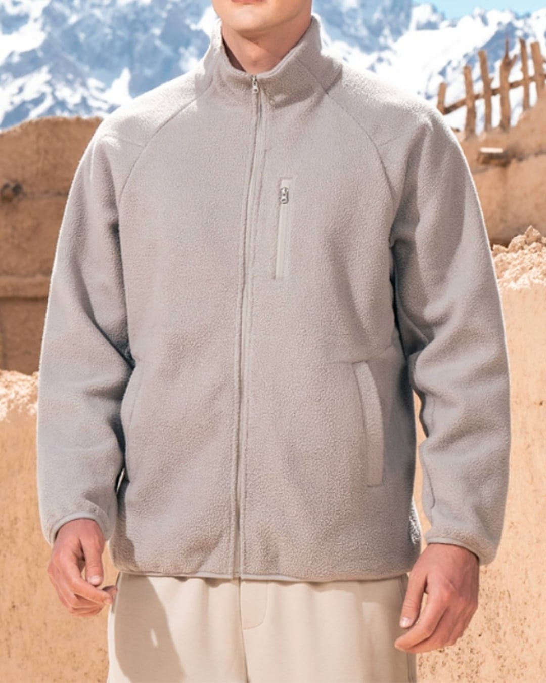 アウトドア フリースジャケット 3色 E0253