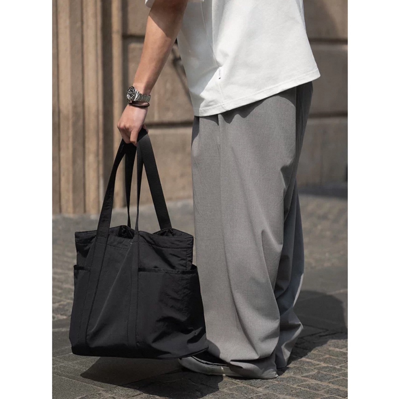 Pleated wide tapered pants 1467 - 10