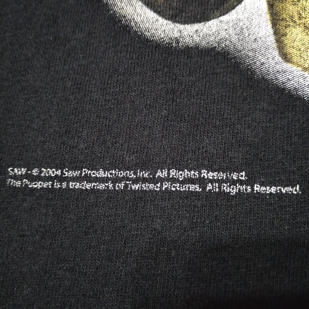 古着 ©2004 ソウ Tシャツ 2XL 黒 ビリー SAW 映画 ムービー * | GOLD  