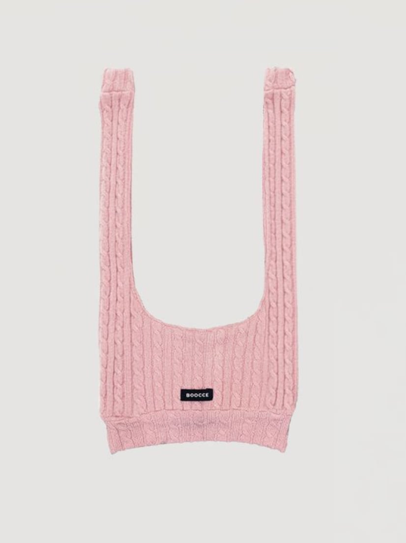 予約【BOOCCE】CABLE KNIT MUFFLER (Pink)